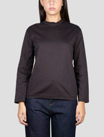 Kiton Black Cotton Sweater Crewneck