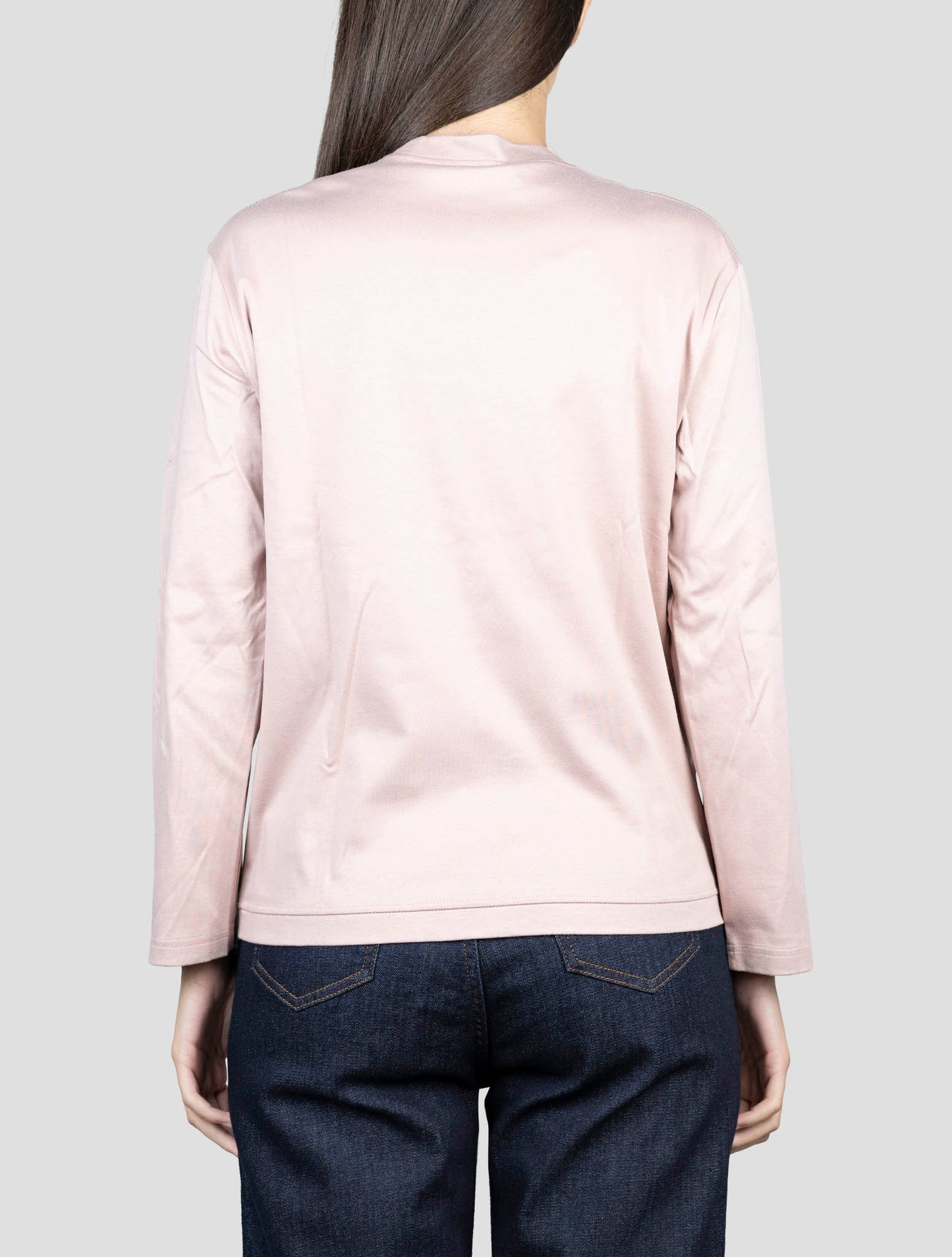 Kiton Pink Cotton Sweater Crewneck