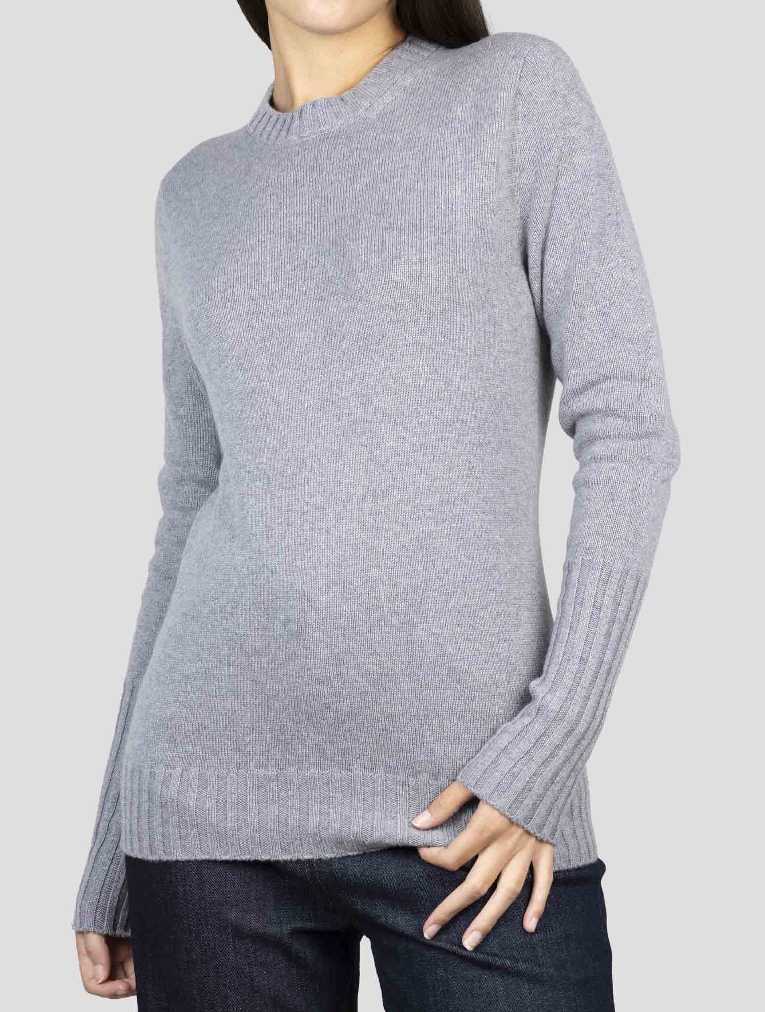 Kiton Gray Cashmere Sweater Crewneck