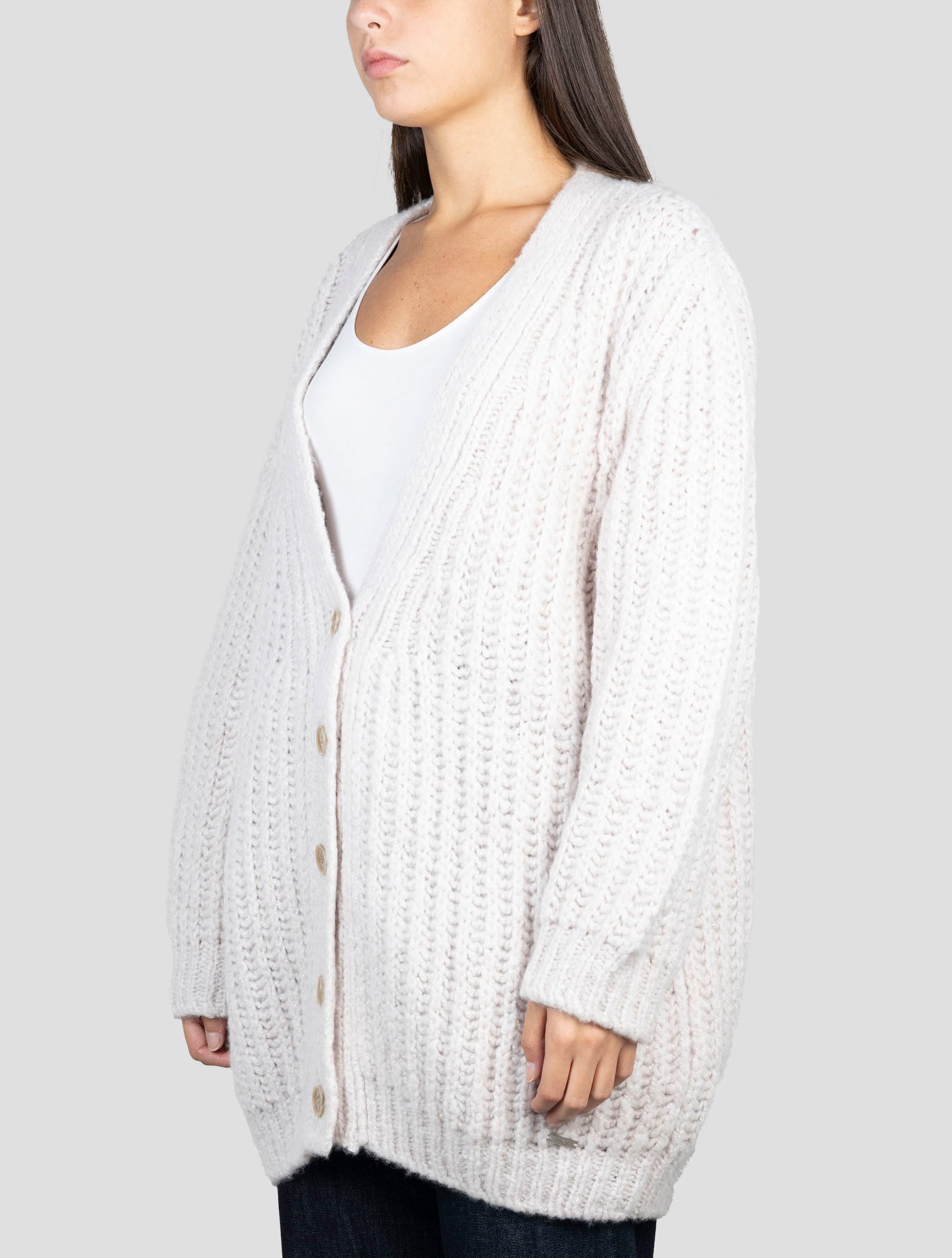Kiton Gray Cashmere Silk Sweater Cardigan
