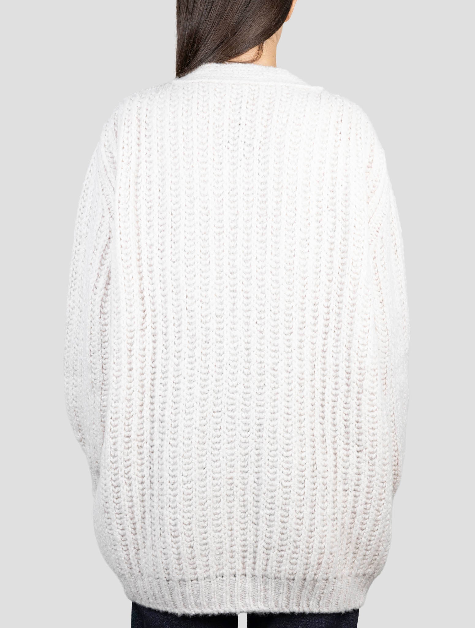 Kiton Gray Cashmere Silk Sweater Cardigan