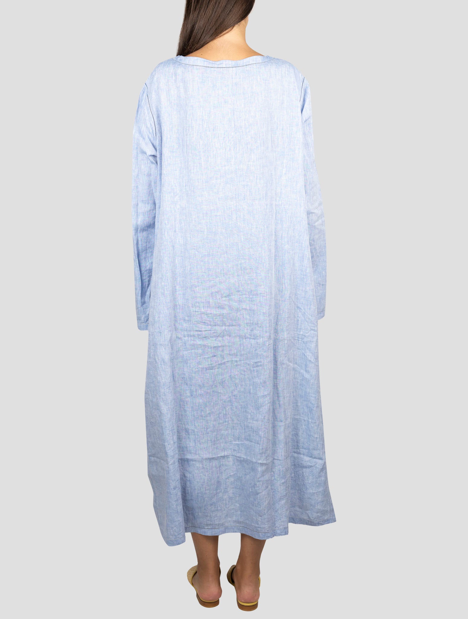 Kiton Light Blue Linen Dress