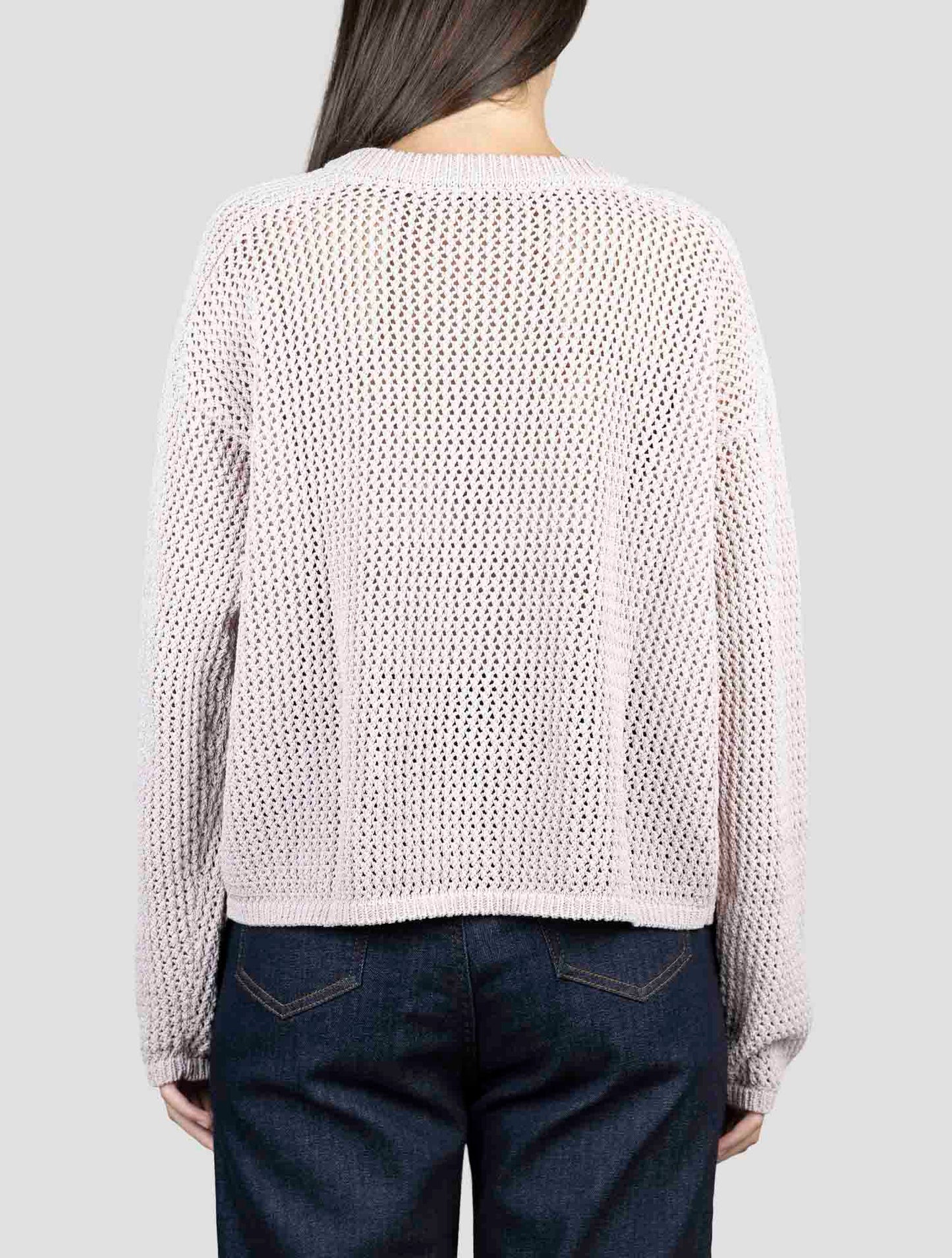 Kiton Pink Cotton Pa Sweater Crewneck