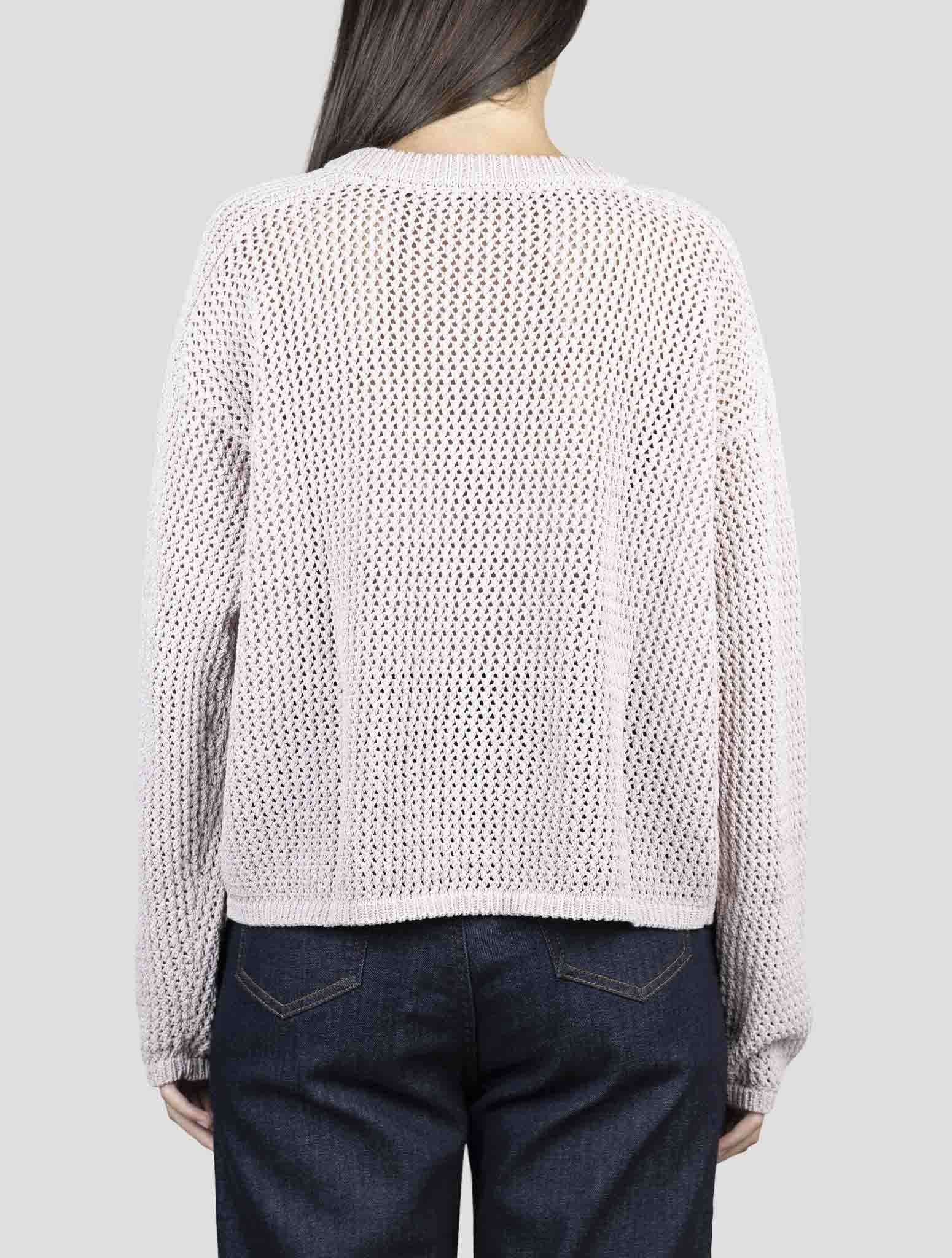Kiton Pink Cotton Pa Sweater Crewneck