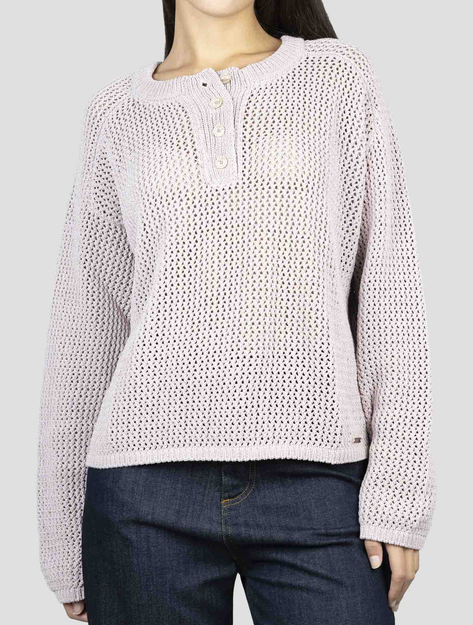 Kiton Pink Cotton Pa Sweater Crewneck