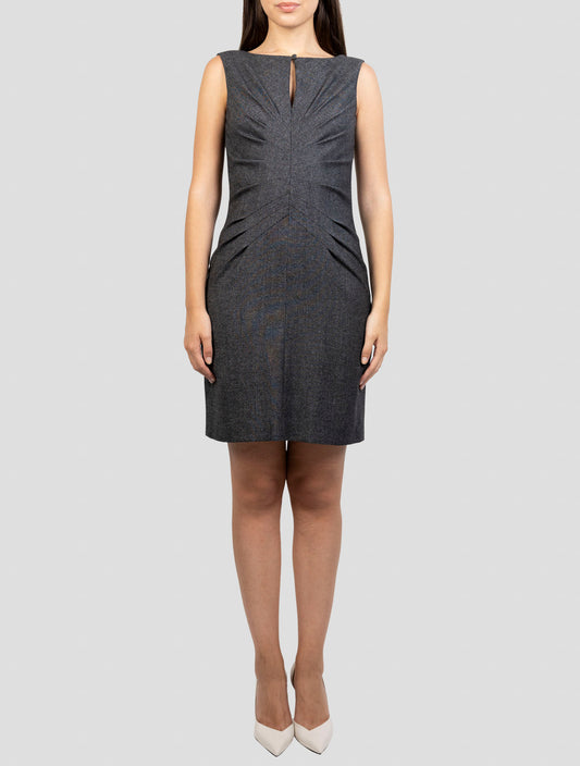 Kiton Dark Gray Wool Cashmere Ea Dress
