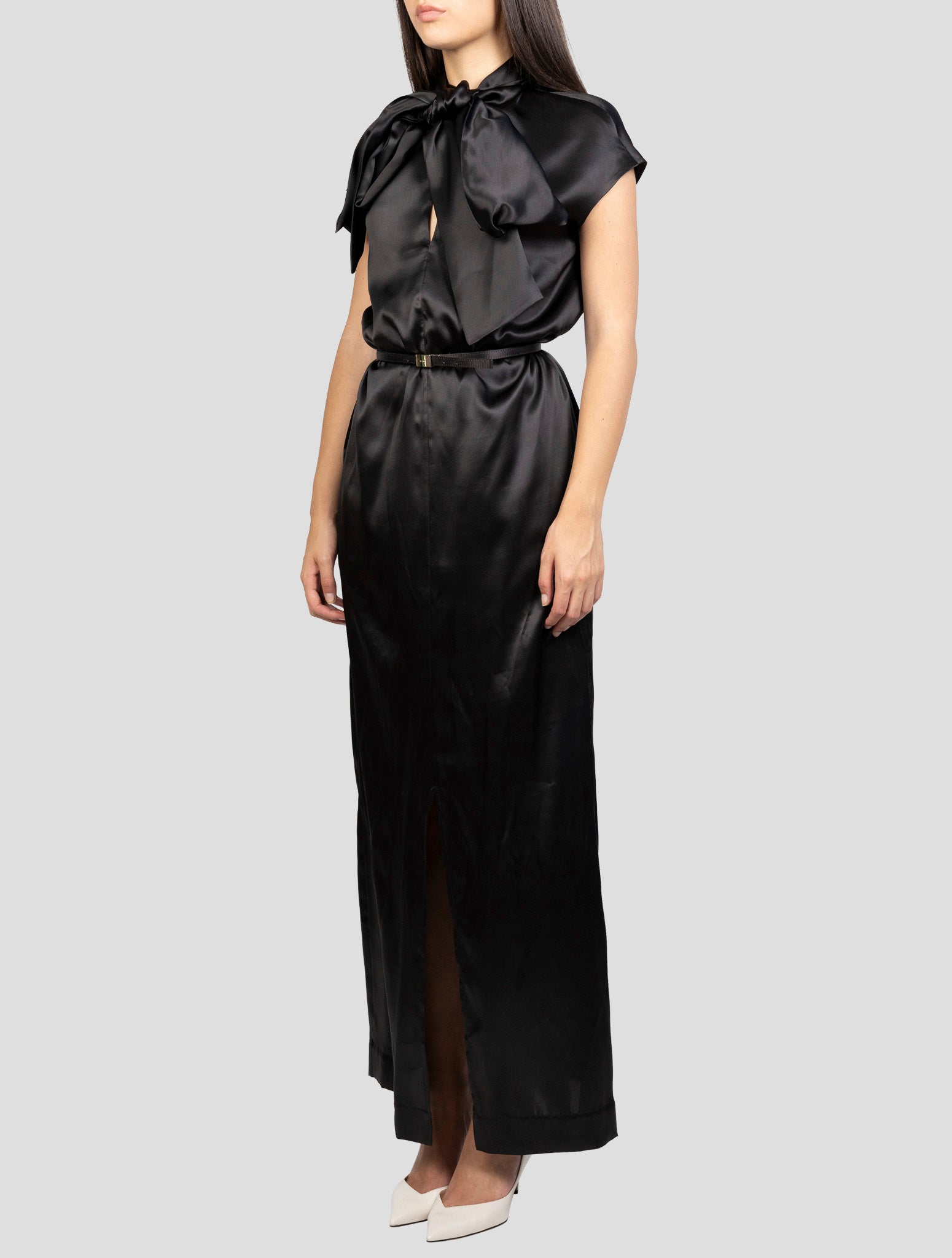 Kiton Black Silk Dress
