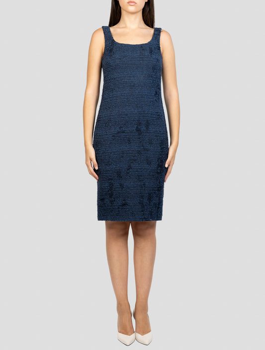 Kiton Blue Pc Cotton Pa Dress
