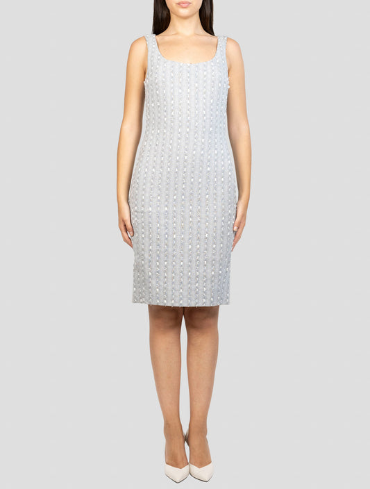 Kiton Gray Cotton Pa Pl Me Dress