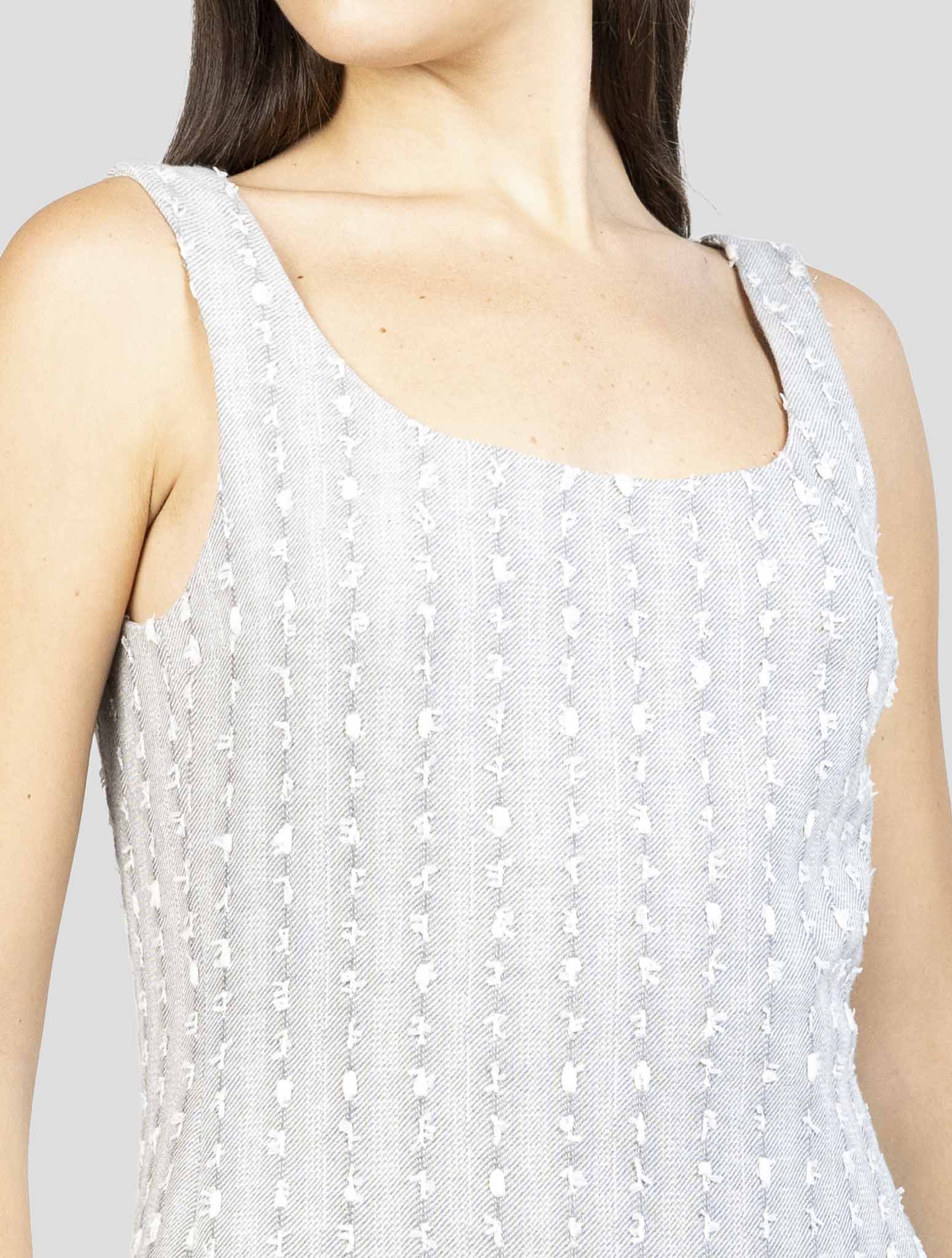 Kiton Gray Cotton Pa Pl Me Dress