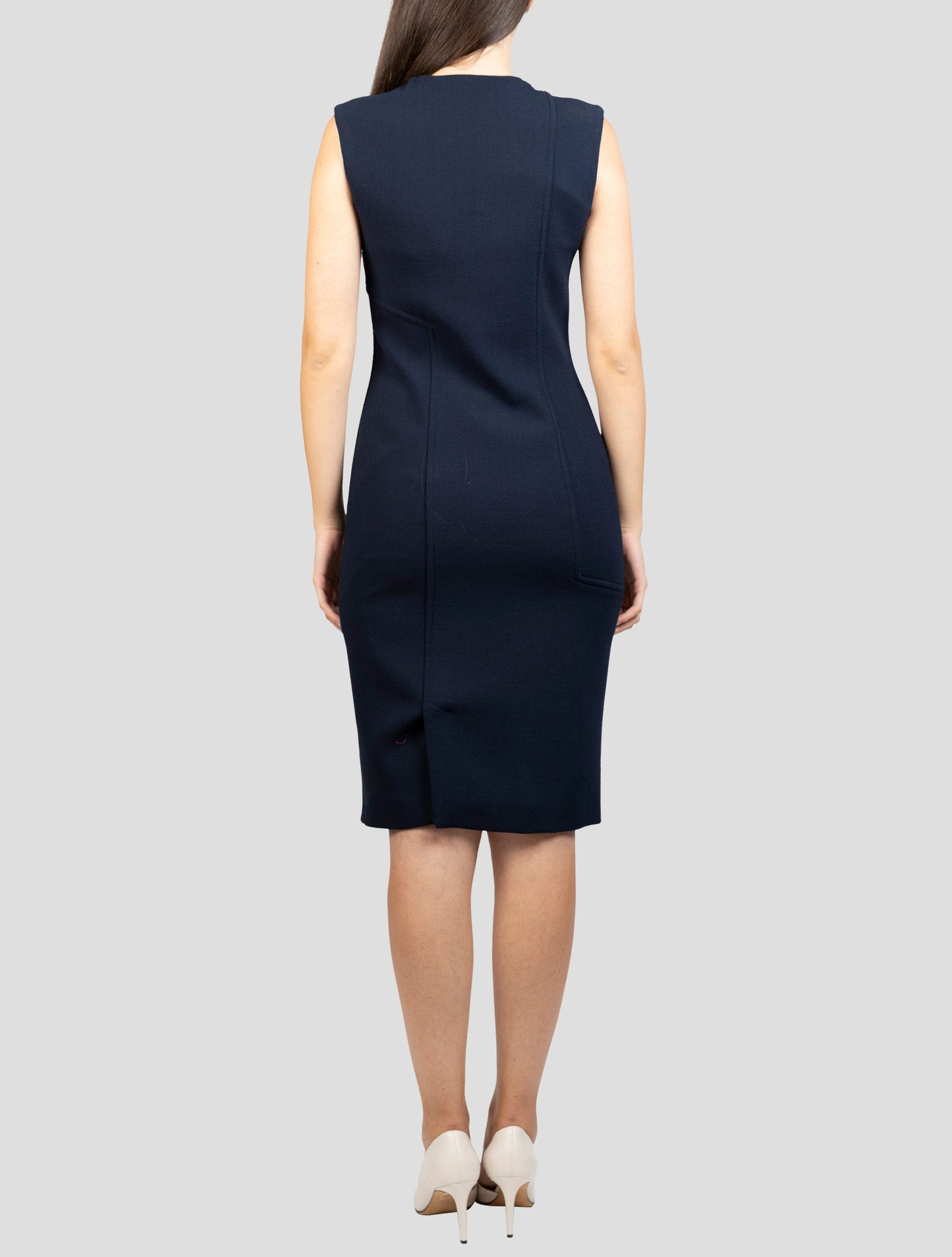 Kiton Blue Wool Dress