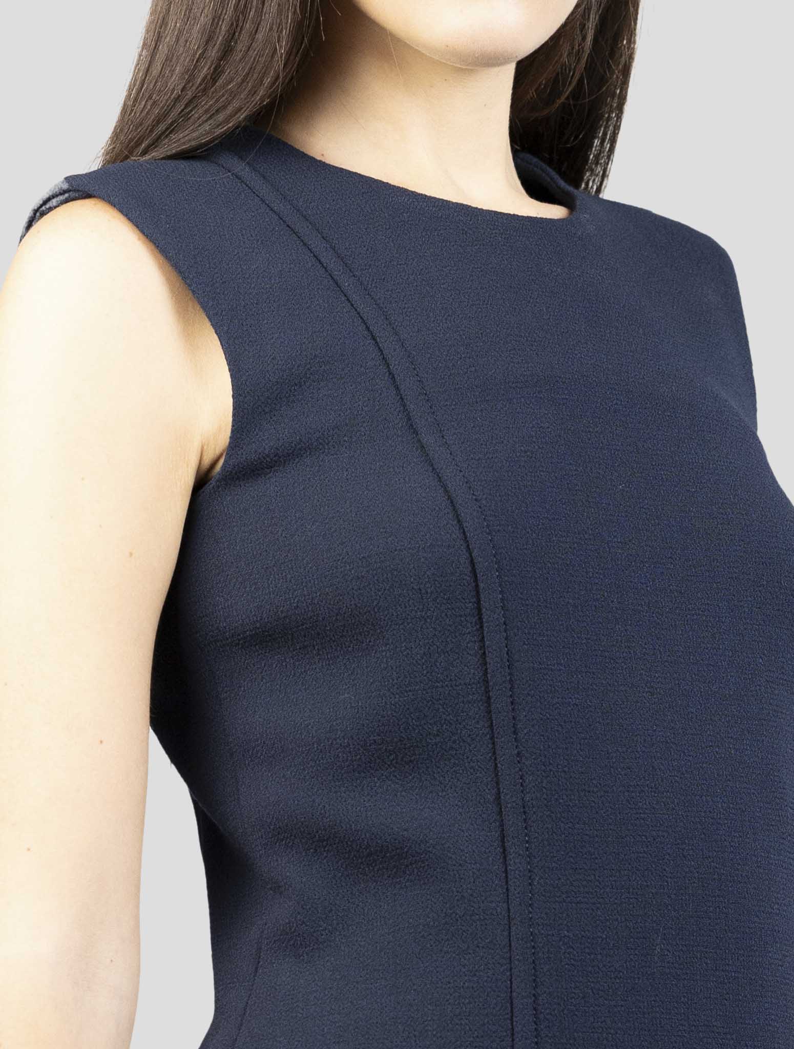 Kiton Blue Wool Dress