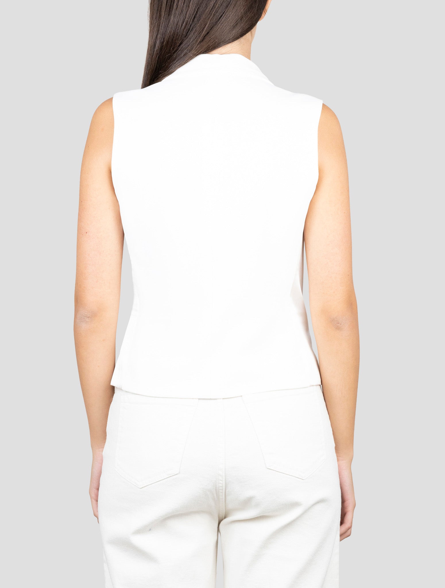 Kiton White Viscose Acetate Ea Vest