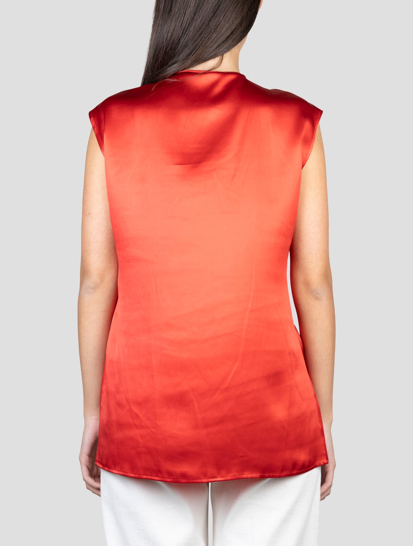 Kiton Red Silk Shirt