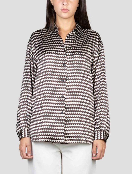 Kiton Multicolor Silk Shirt