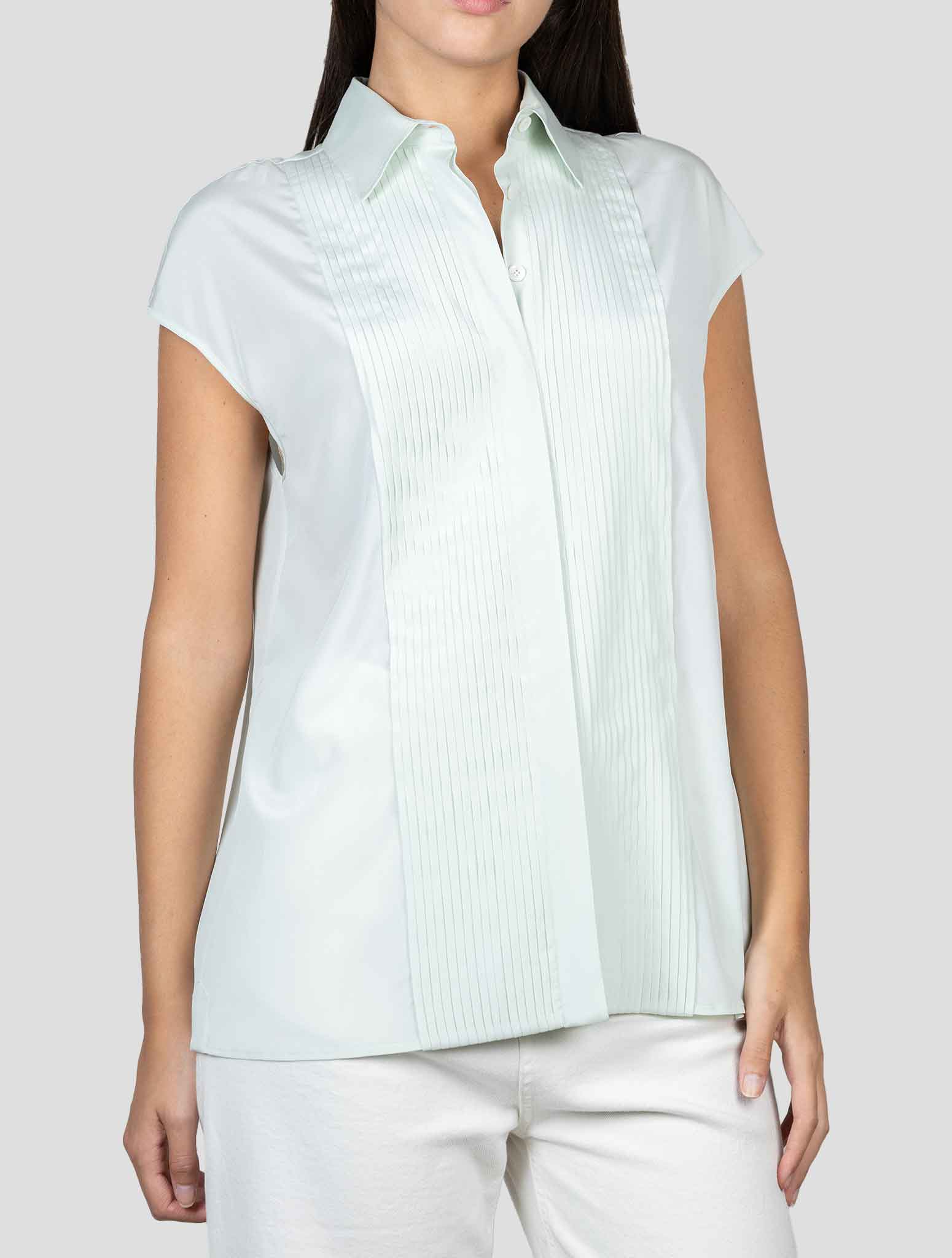 Kiton Green Silk Ea Shirt