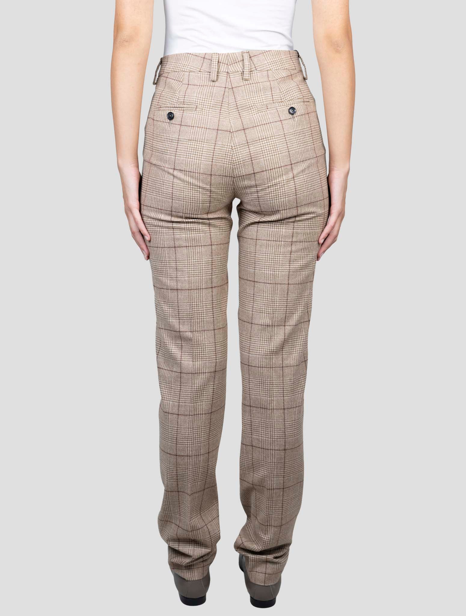 Kiton Brown Virgin Wool Cashmere Pants