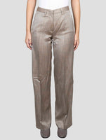 Kiton Brown Viscose Pants