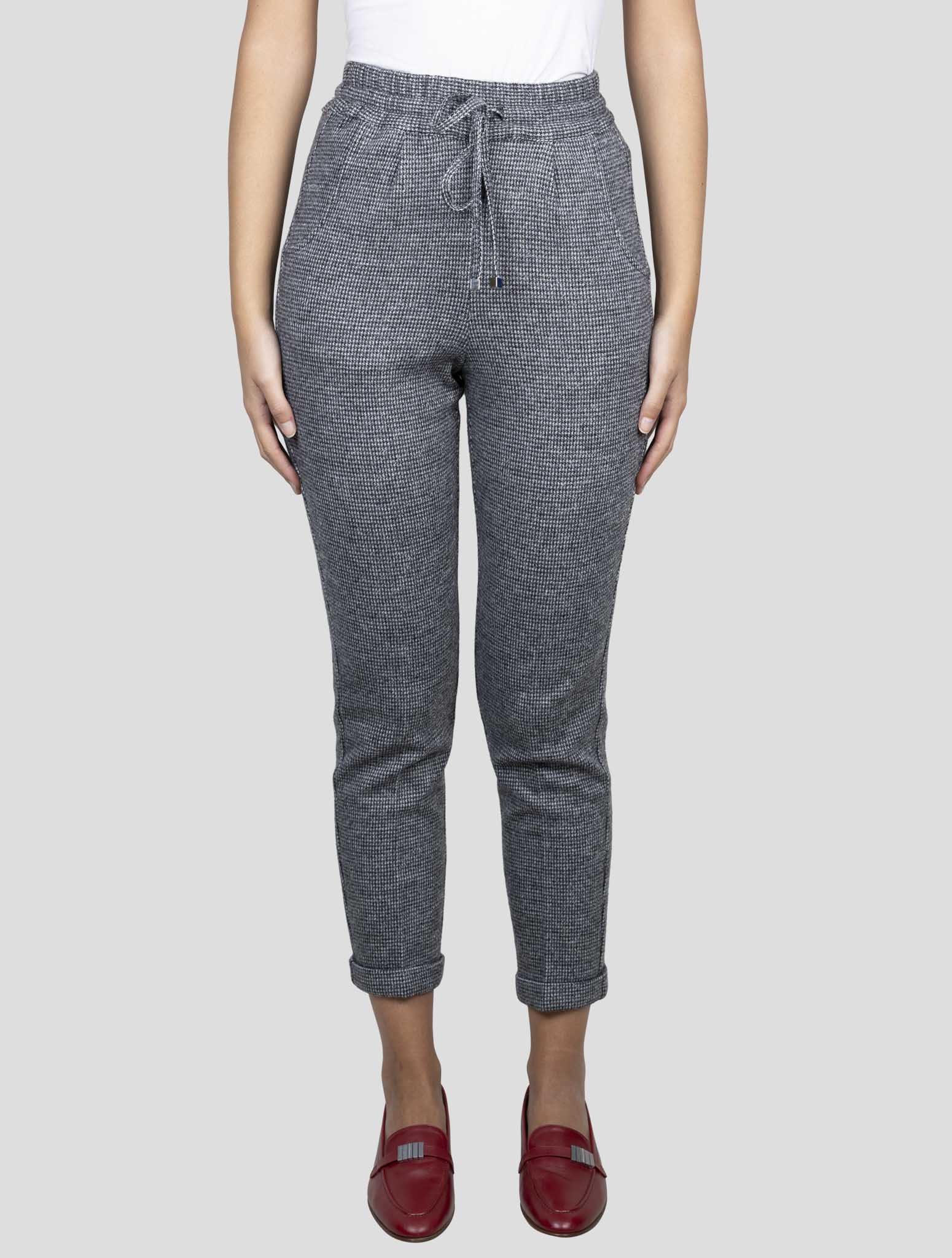 Kiton Gray Wv Cashmere Pa Wool Pants