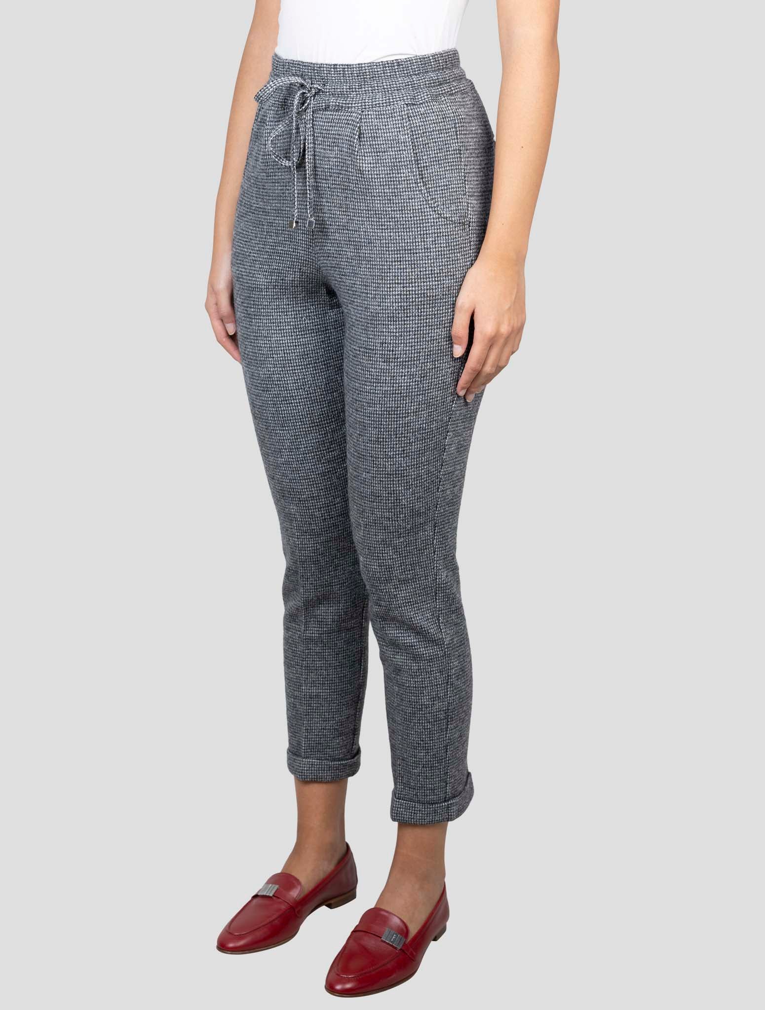 Kiton Gray Wv Cashmere Pa Wool Pants