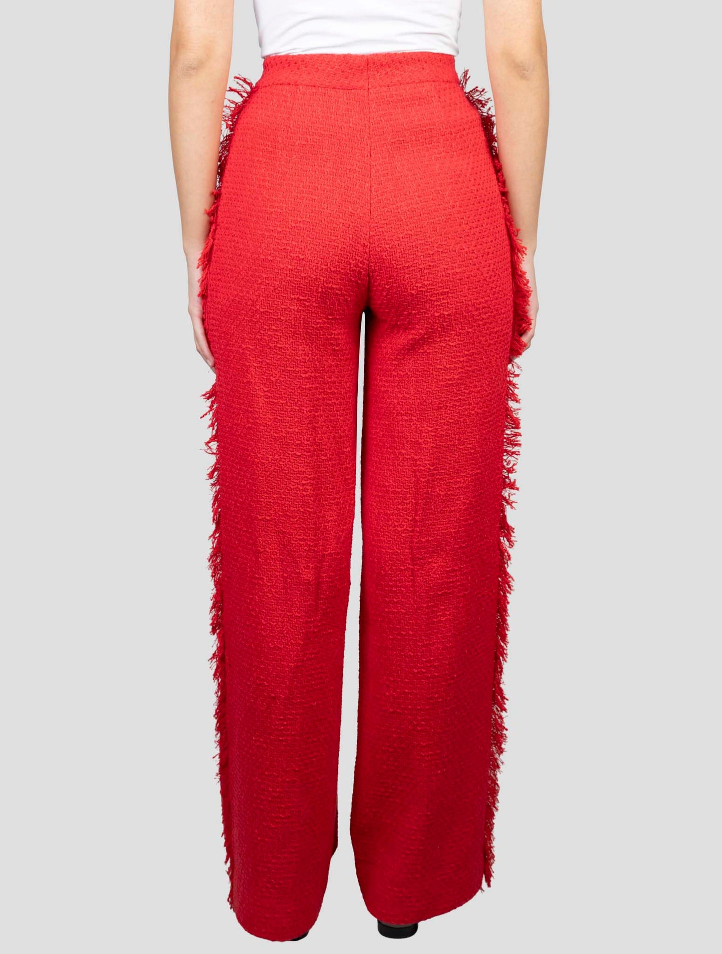 Kiton Red Cotton Pants