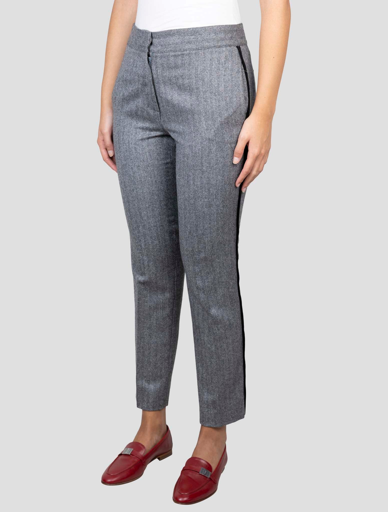 Kiton Gray Cashmere Mohair Silk Pants