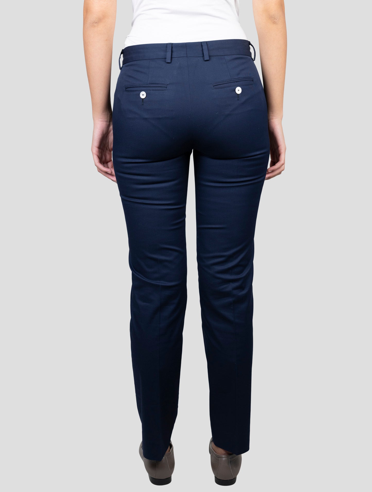 Kiton Blue Cotton Ea Pants