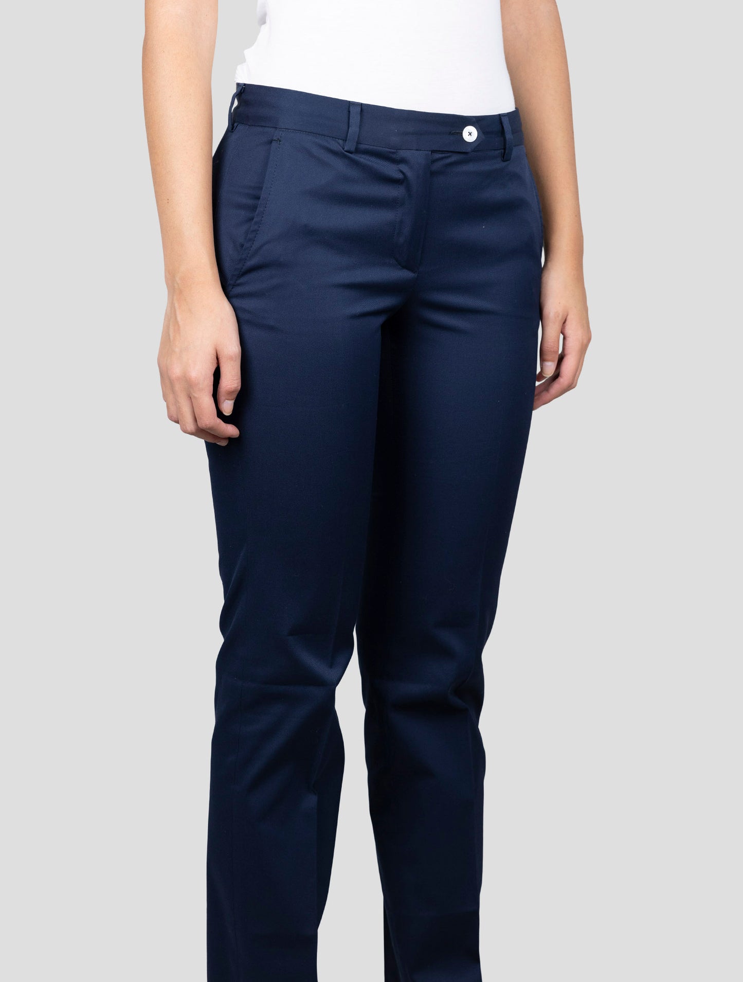 Kiton Blue Cotton Ea Pants