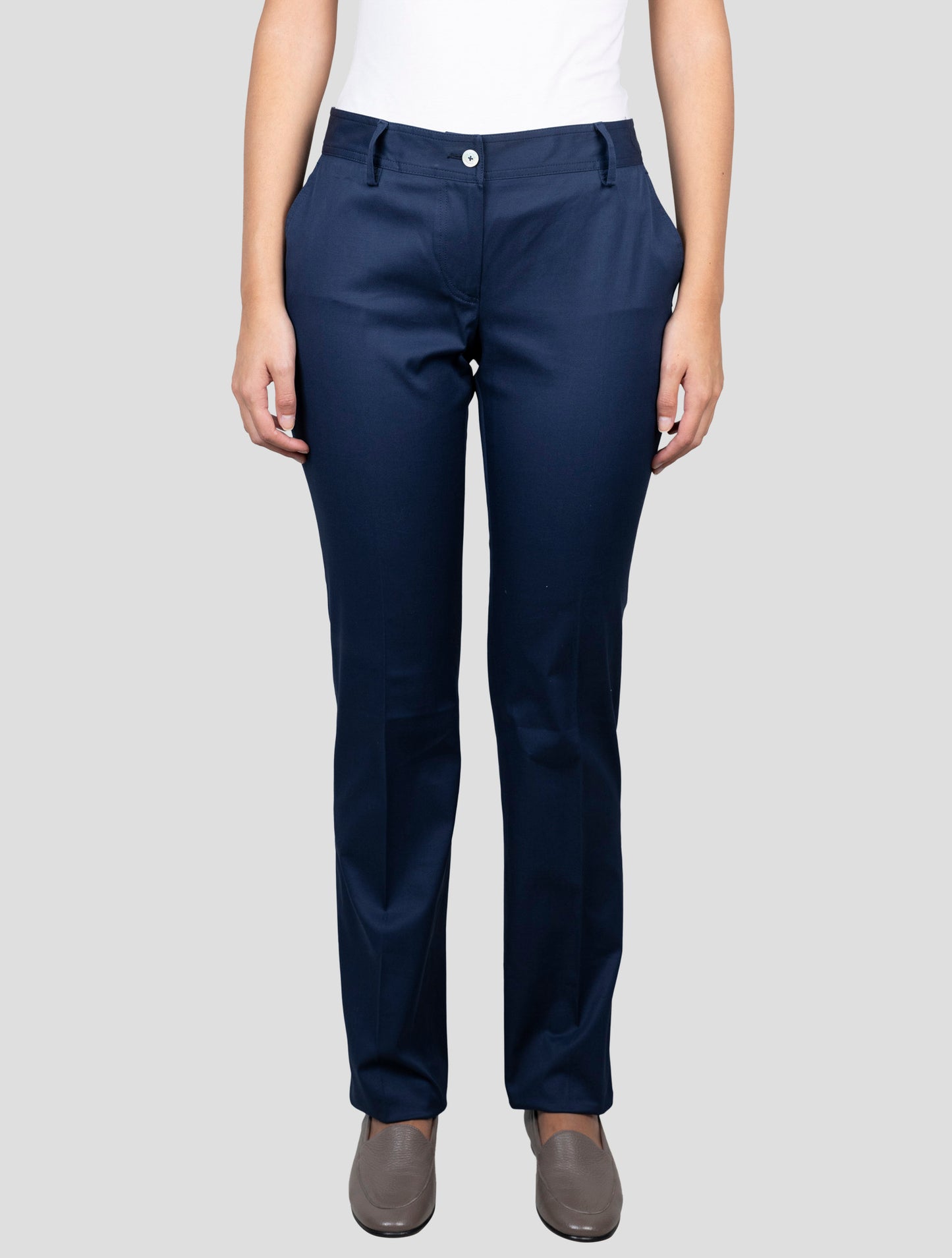 Kiton Blue Cotton Ea Pants