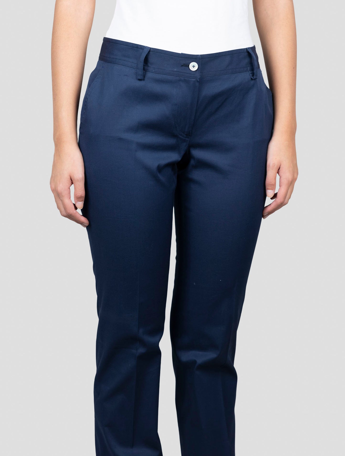 Kiton Blue Cotton Ea Pants