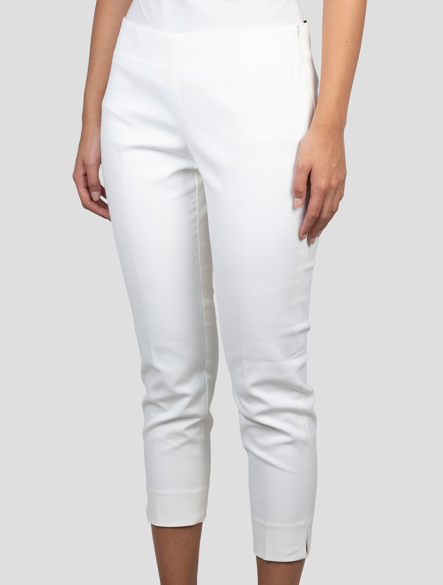Kiton White Cotton Pa Ea Pants