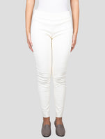 Kiton White Leather Pants