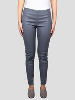 Kiton Gray Leather Pants