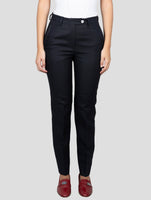 Kiton Black Linen Pants
