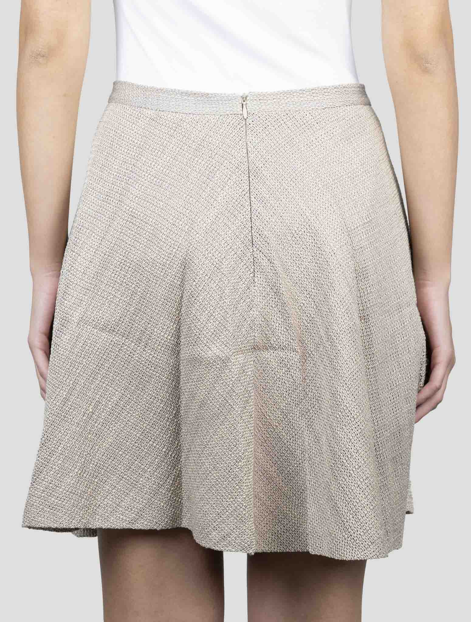 Kiton Brown Wool Pa Silk Skirt