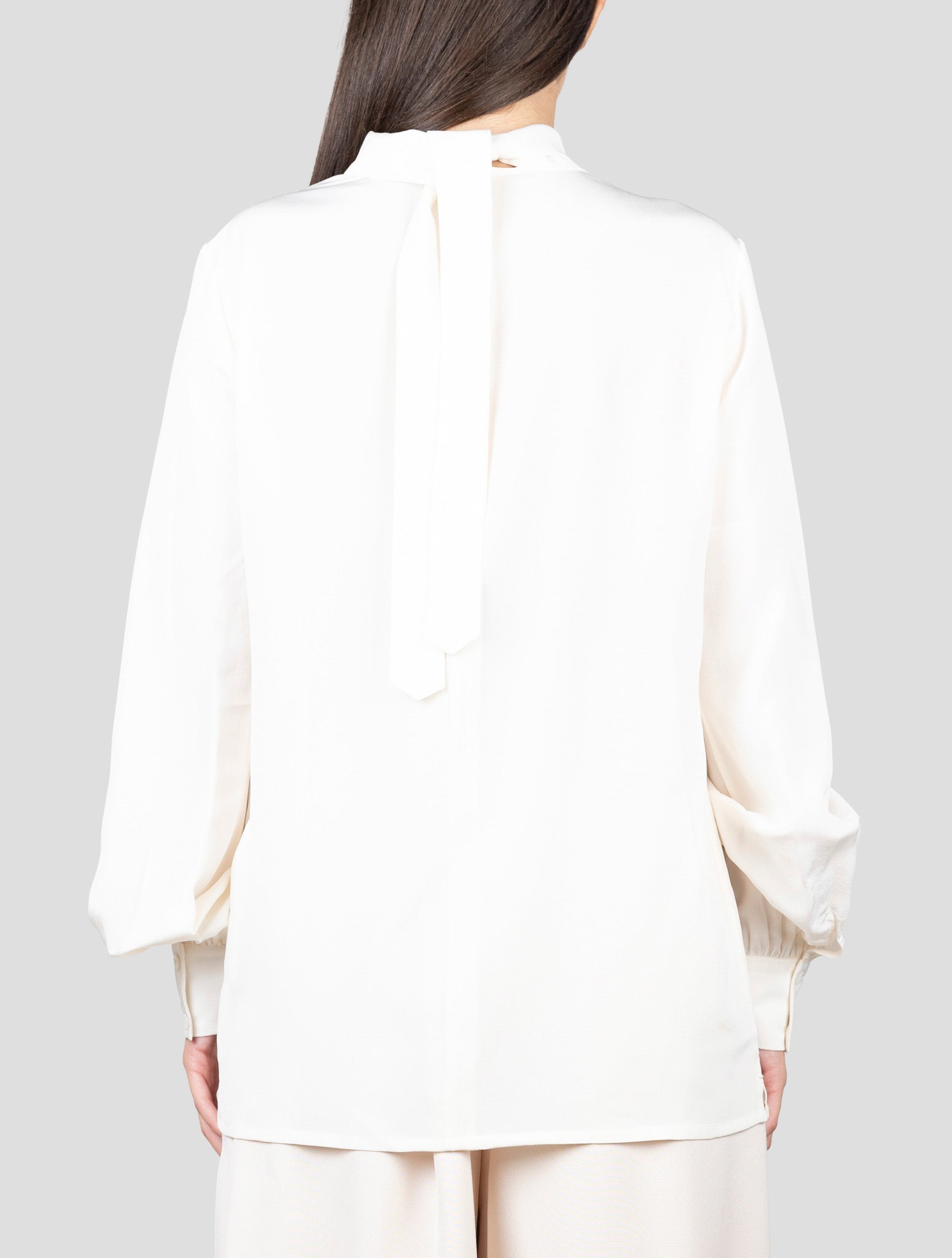 Kiton White Silk Shirt