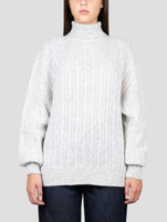 Kiton Gray Cashmere Silk Sweater Turtleneck