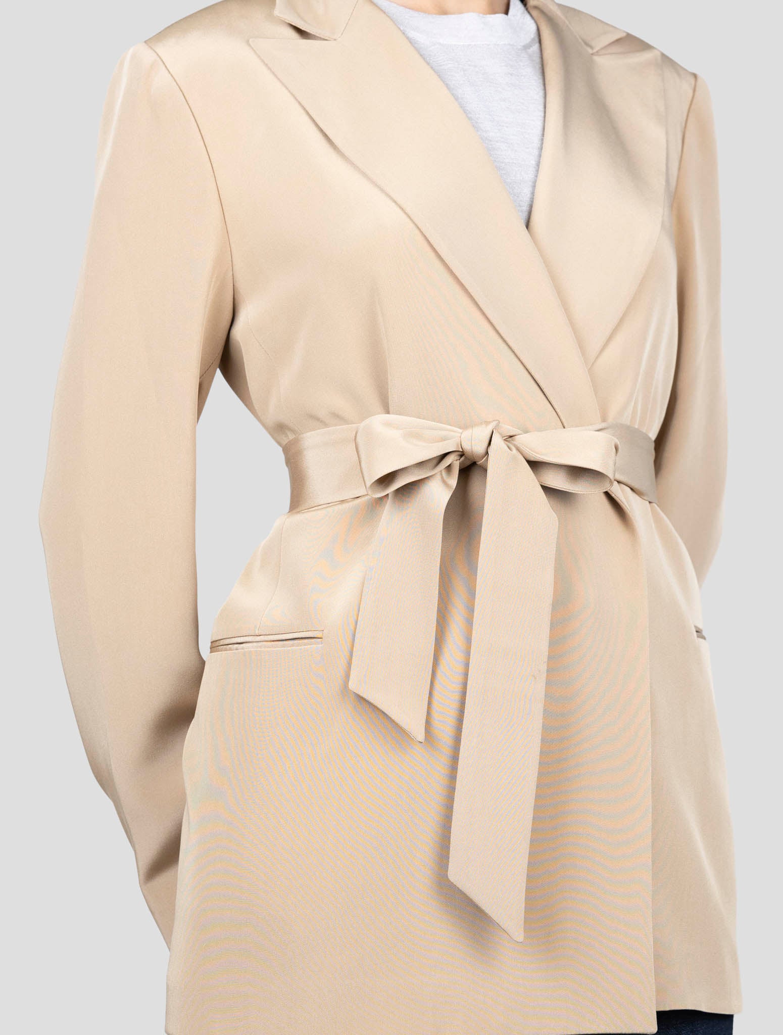 Kiton Brown Silk Blazer