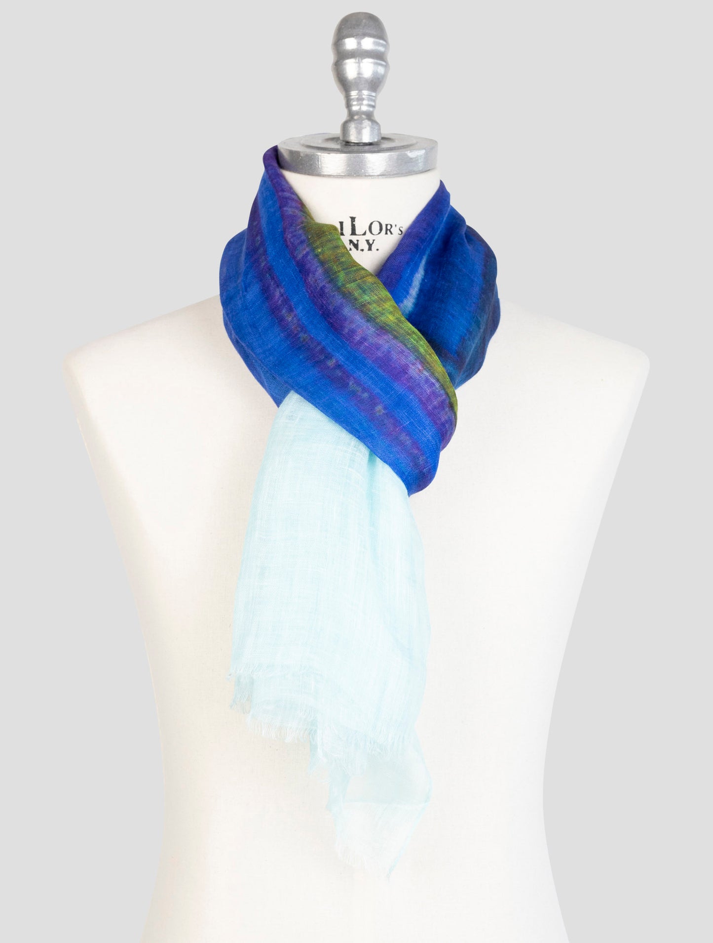 Kiton Multicolor Linen Scarf