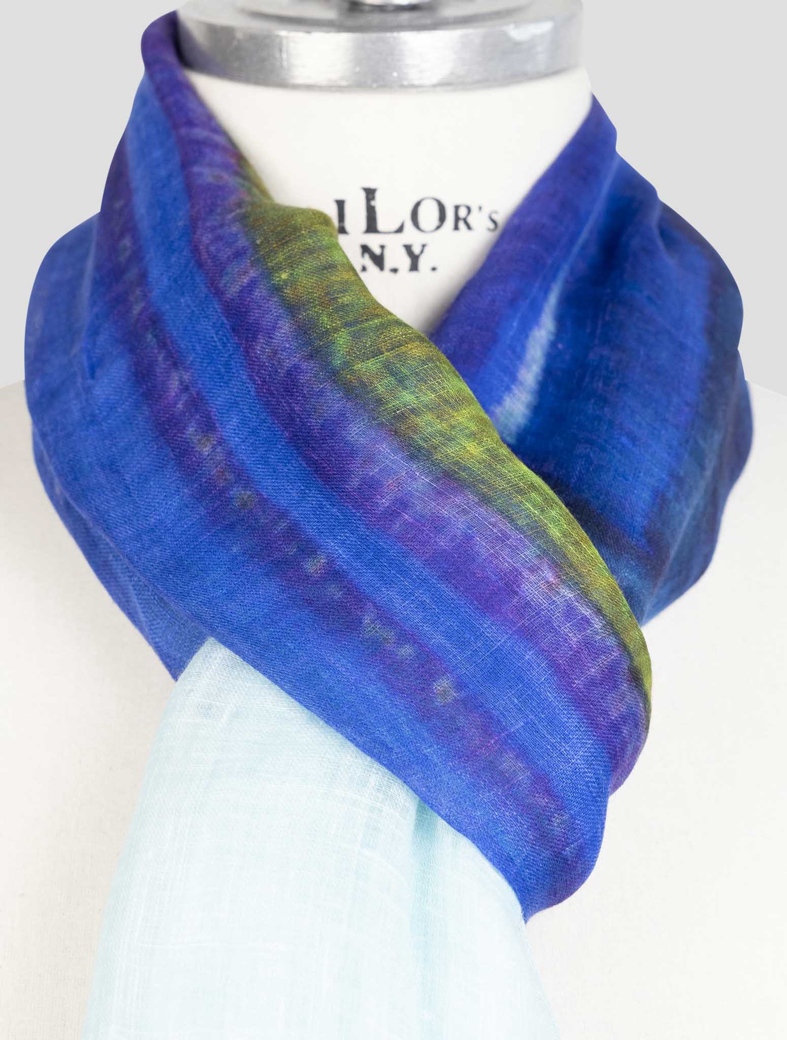 Kiton Multicolor Linen Scarf