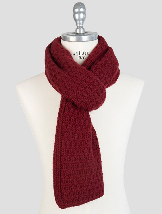 Kiton Red Cashmere Scarf