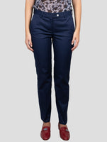 Kiton Blue Cotton Ea Pants
