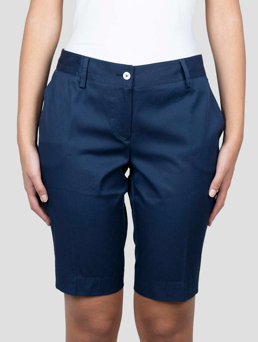 Kiton Blue Cotton Ea Short Pants