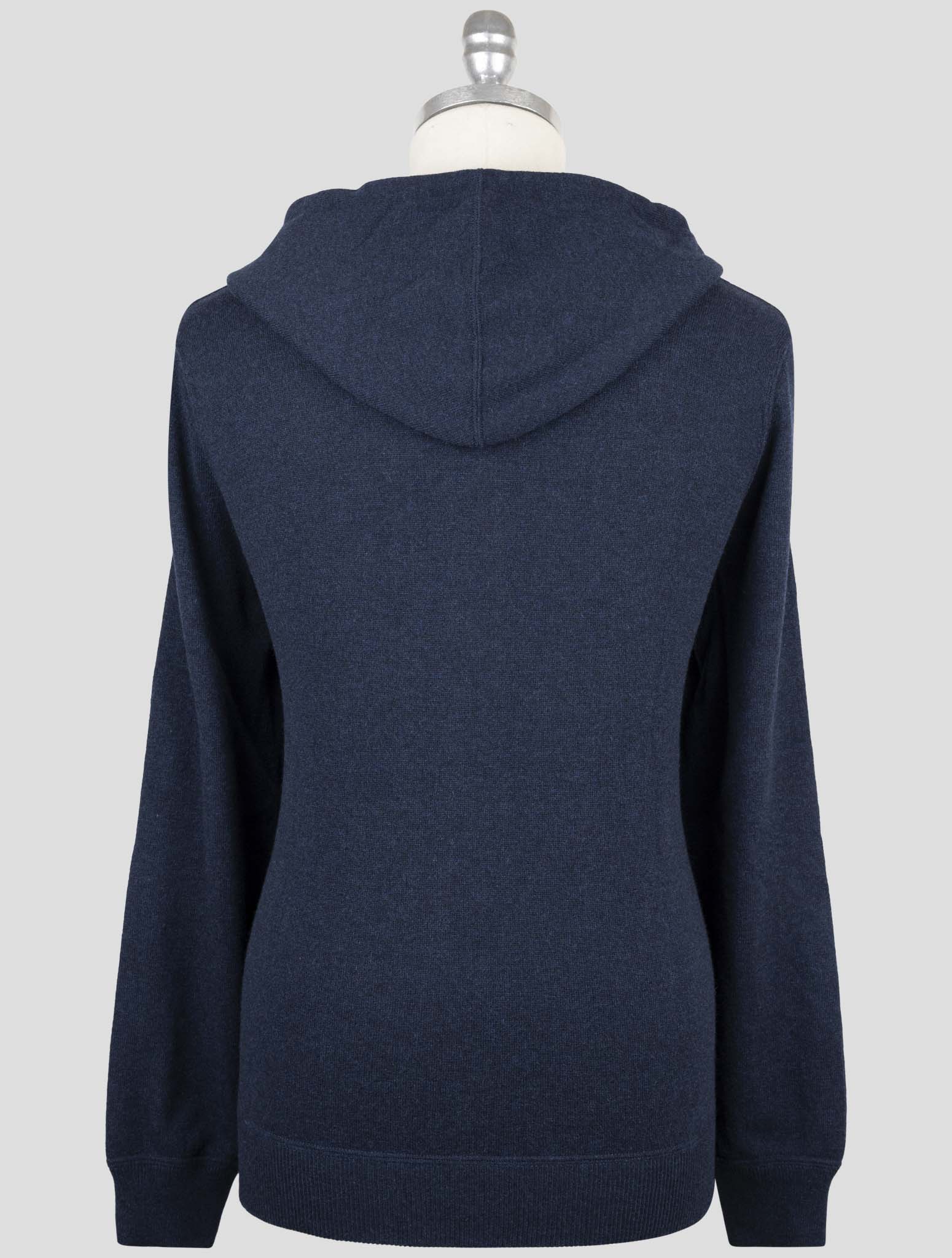 Kiton Blue Cashmere Sweater Full Zip