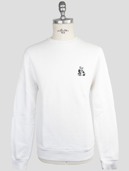Kiton Knt White Cotton Special Edition Sweater Crewneck