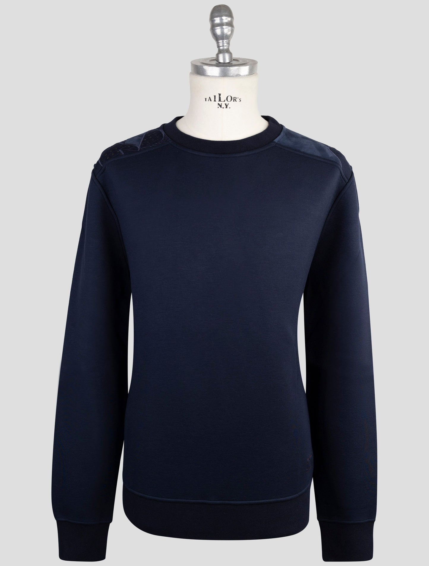 Kiton Knt Blue Viscose Ea Sweater Hoodie