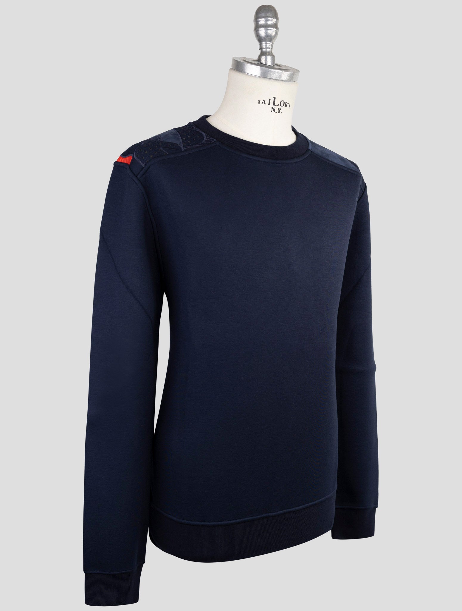 Kiton Knt Blue Viscose Ea Sweater Hoodie