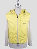 Kiton Knt Yellow Cotton Coat Gilet
