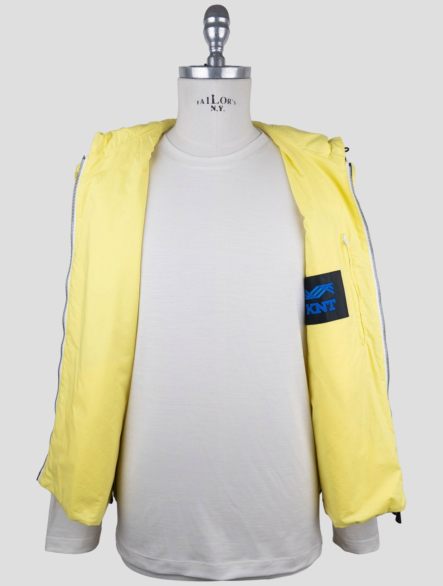 Kiton Knt Yellow Cotton Coat Gilet