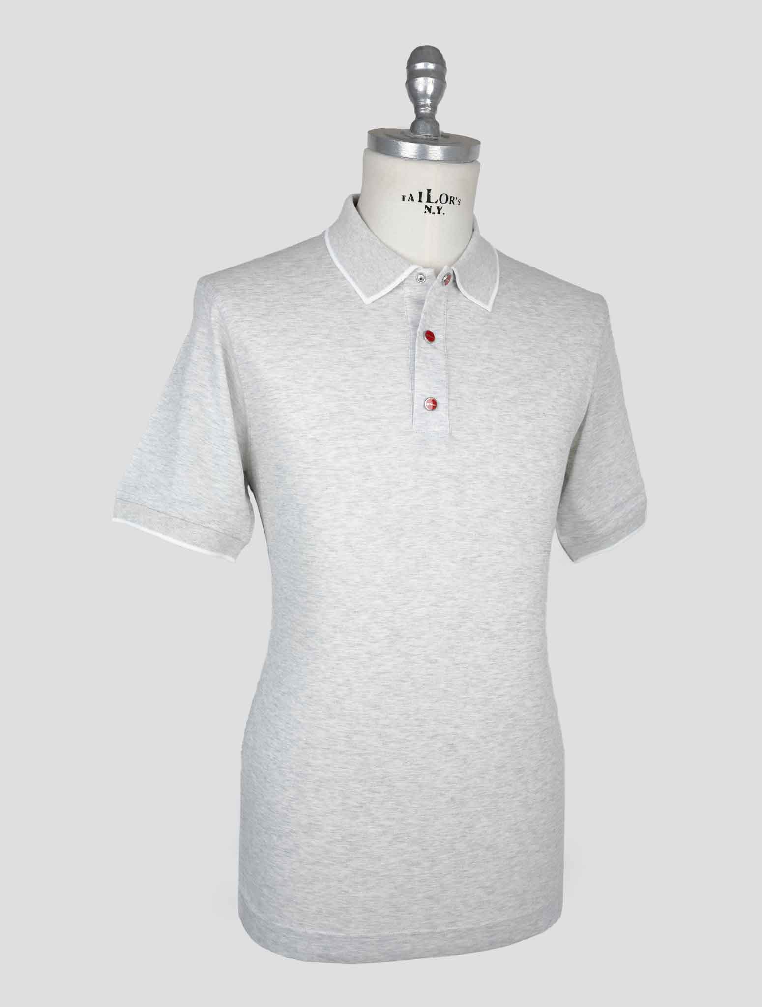 Kiton Gray Cotton Polo